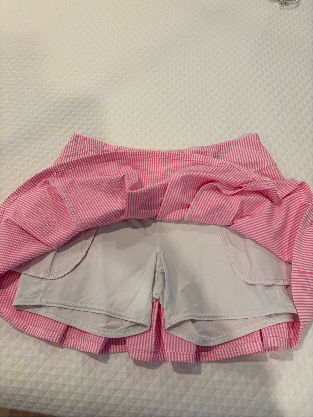 Lilly Pulitzer Pink Striped Pleated Skater Skirt - Picture 4 of 6